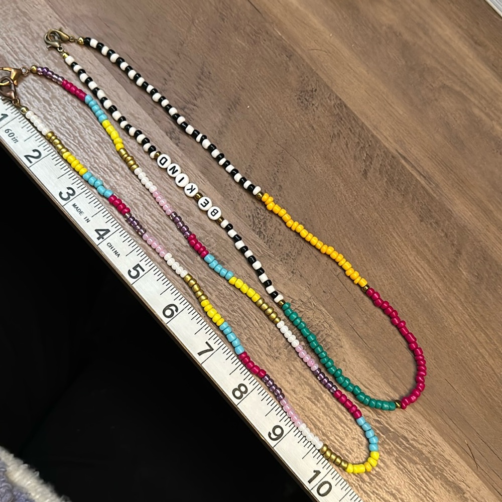 Two Colorful Mask lanyard or necklace.